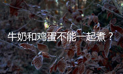牛奶和鸡蛋不能一起煮?揭秘食物相克误区