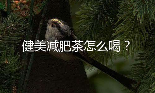 健美减肥茶怎么喝?