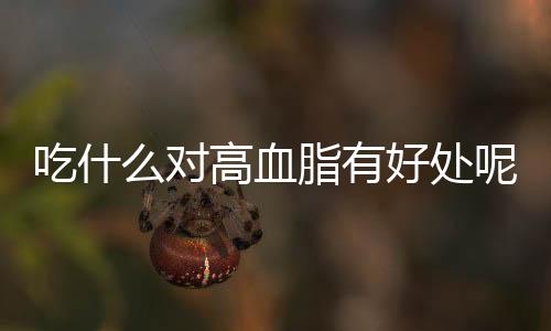 吃什么对高血脂有好处呢？