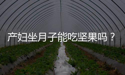 产妇坐月子能吃坚果吗?坐月子期间能吃坚果吗