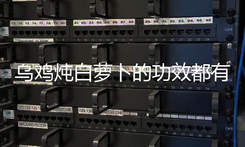 乌鸡炖白萝卜的功效都有哪些?