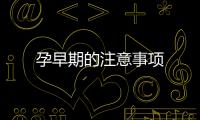 孕早期的注意事项