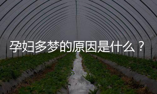 孕妇多梦的原因是什么？怀孕期间多梦怎么办