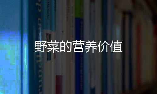 野菜的营养价值