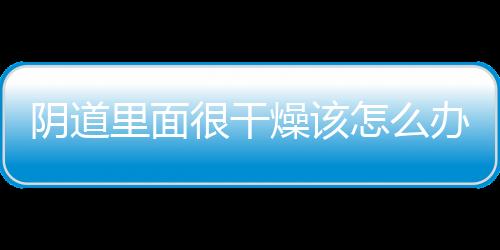 阴道里面很干燥该怎么办呢？